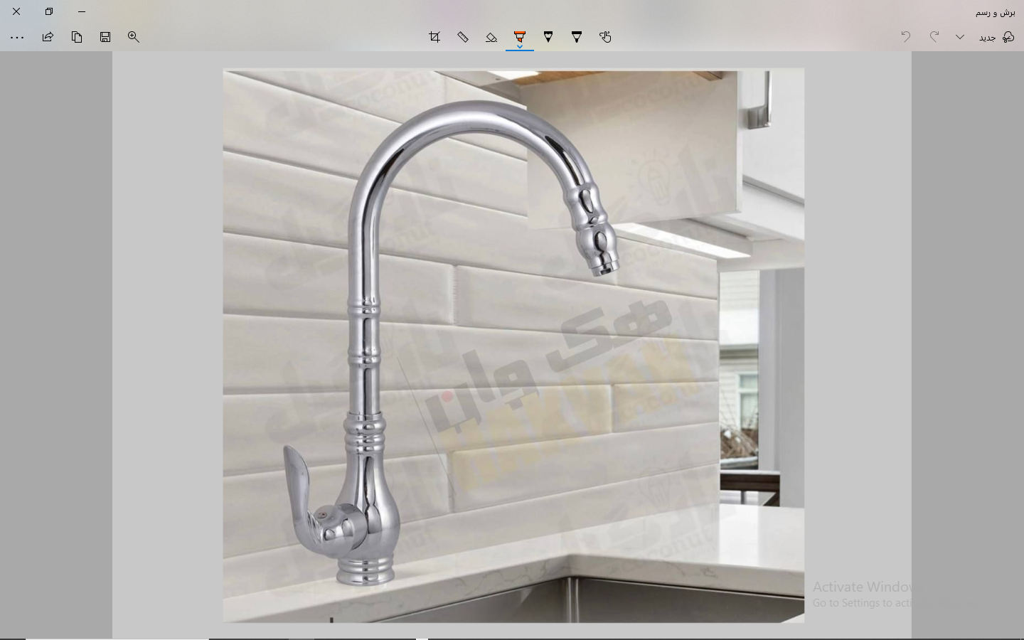 خرید شیر سینک مدل سزار کروم